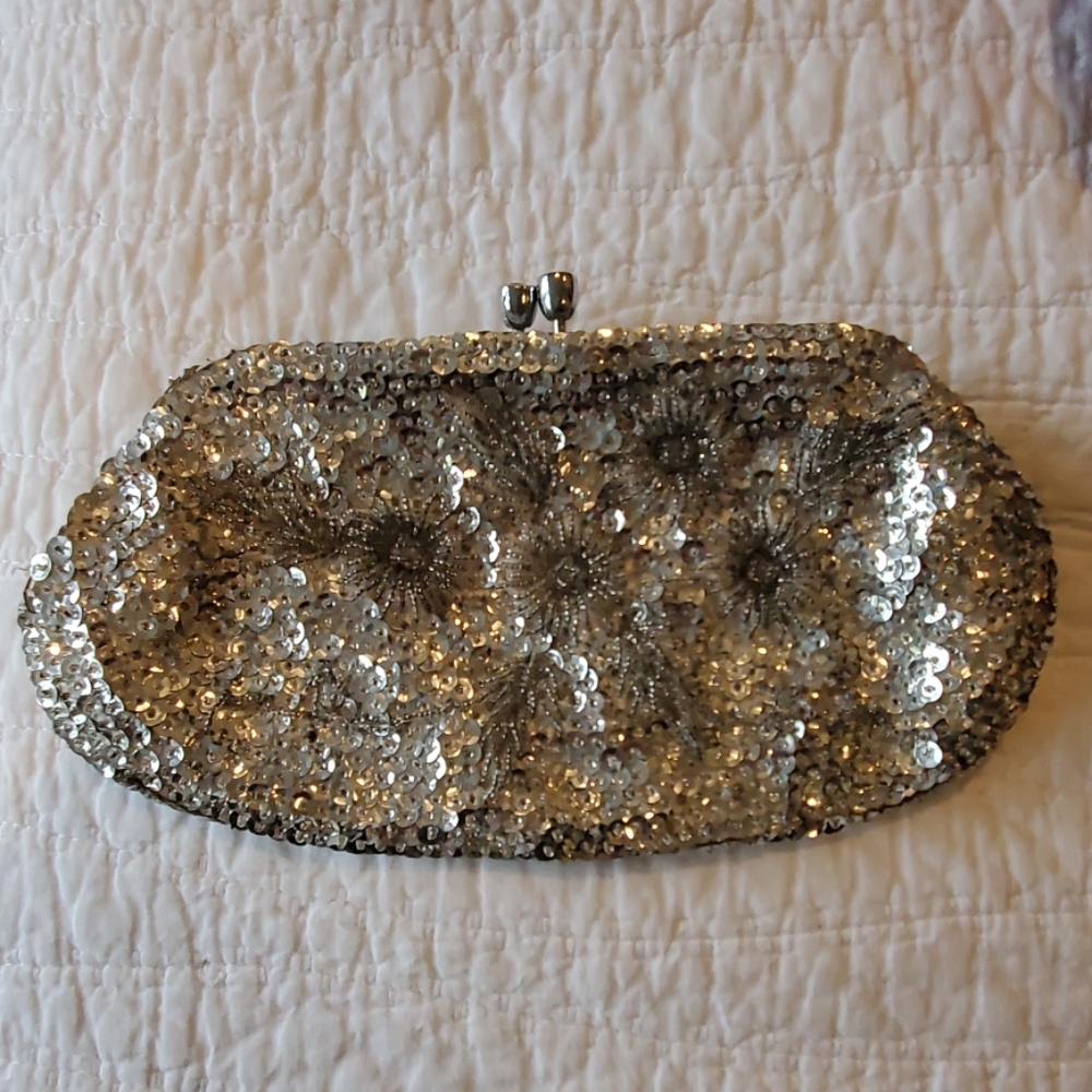 Vintage Sequins Clutch